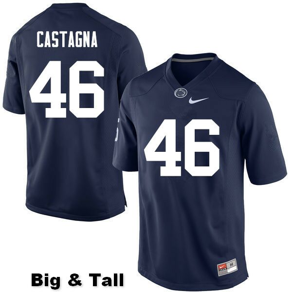 NCAA Nike Men's Penn State Nittany Lions Colin Castagna #46 College Football Authentic Big & Tall Navy Stitched Jersey SFJ5198OA